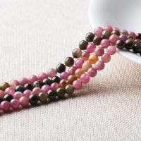 Natürlicher Turmalin Perlen, DIY & verschiedene Größen vorhanden, verkauft von Strang