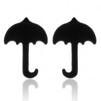 Stainless Steel Stud Earring, Umbrella, plated, fashion jewelry & for woman 