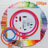 пластик Шитьё набор, с Хлопок, DIY & разные стили для выбора, Много цветов для выбора, продается указан