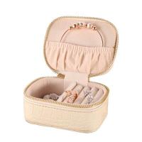 Multifunctional Jewelry Box, PU Leather, with Velveteen, portable & Mini & crocodile grain & waterproof 
