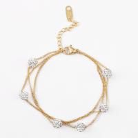 Titanium Steel Bracelet & Bangle, fashion jewelry 15cm+5cm 