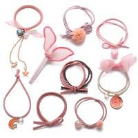 Rubber Band Hair Jewelry Set, hair jewelry elastic, fashion jewelry & for woman 