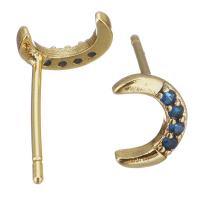 Brass Stud Earring, plated, fashion jewelry & for woman, nickel, lead & cadmium free 1mm 