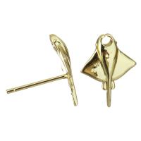 Brass Earring Drop Component, plated, fashion jewelry & for woman, nickel, lead & cadmium free 1mm 