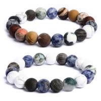 Gemstone Bracelets, Natural Stone, Round, elastic & Unisex 10mm Approx 7.5 Inch 
