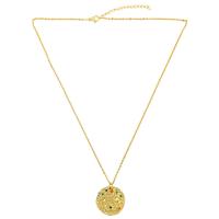 Cubic Zircon Micro Pave Brass Necklace, with 1.97 inch extender chain, 12 Signs of the Zodiac, 18K gold plated, Unisex & micro pave cubic zirconia, metallic color plated Approx 17.7 Inch 