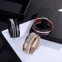 Unisex Bracelet, cuir PU, bijoux de mode & unisexe, plus de couleurs à choisir Vendu par PC