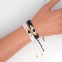 Glass Seed Beads Bracelets, Seedbead, with Polyamide, handmade, fashion jewelry & for woman nickel, lead & cadmium free 