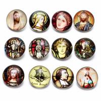 Glass Snap Button, durable & fashion jewelry 18mm 