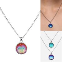 Resin Zinc Alloy Necklace, with Resin Rhinestone, fashion jewelry & for woman 