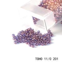 Metallic Glass Seed Beads, with Seedbead, Round, luster, DIY Approx 