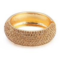 Fashion Zinc Alloy Bangle, with Cubic Zirconia, plated, fashion jewelry & for woman Inner Approx 50mm 