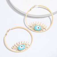 Zinc Alloy Hoop Earring, with enamel, plated, fashion jewelry & for woman nickel, lead & cadmium free 