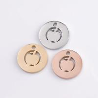 Stainless Steel Pendants, 316L Stainless Steel, Round, polished, Mini & Washable & cute & mirror effect 