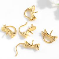 Brass Lever Back Earring Component, gold color plated, DIY 