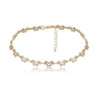 Fashion Choker Necklace, Zinc Alloy, with 3.9 inch extender chain, Butterfly, plated, for woman & hollow Approx 11 Inch 