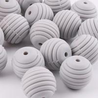 Silikon Perlen Schmuck, rund, für Kinder, keine, 15mm, 100PCs/Menge, verkauft von Menge