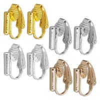 Brass Clip On Earring Finding, plated, fashion jewelry & for woman nickel, lead & cadmium free 