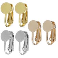 Brass Clip On Earring Finding, plated, fashion jewelry & for woman nickel, lead & cadmium free 8mm 