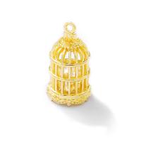 Hollow Brass Pendants, durable & Mini & multifunctional & DIY, gold Approx 1mm 