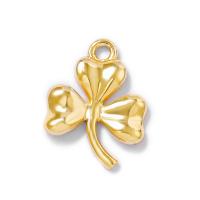 Brass Leaf Pendants, durable & Mini & multifunctional & DIY, gold Approx 1.5mm 
