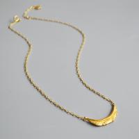 Ожерелье ручной латунные, Латунь, плакирован золотом, Винтаж & Женский, плакирование металлическим цветом, длина:Приблизительно 18.89 дюймовый, продается Strand
