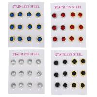 Stainless Steel Stud Earring, Stud Earring, fashion jewelry & for woman 10mm 