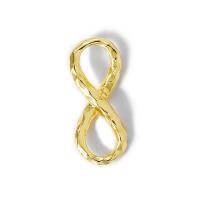 Brass Jewelry Pendants, Infinity, Mini & DIY, gold 