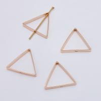 Brass Linking Ring, Triangle, KC gold color plated, DIY 