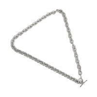 Titanium Steel Jewelry Necklace, polished, Unisex metallic color plated 