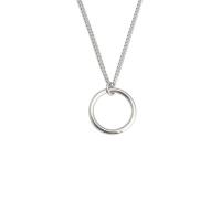 Titanium Steel Jewelry Necklace, polished, Unisex  metallic color plated, 30mm 