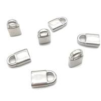 Stainless Steel Jewelry Charm, Lock, polished, DIY metallic color plated 