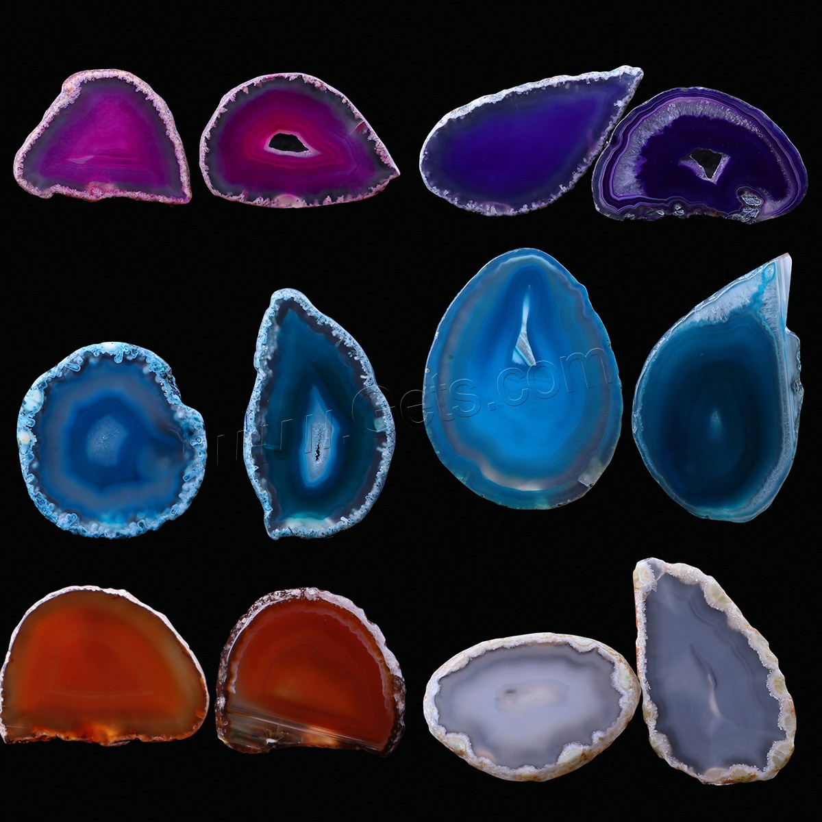 Agate Cabochon, irregular, polished, DIY & different size for choice, more colors for choice, Sold By PC