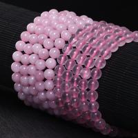 Natürliche Rosenquarz Perlen, rund, poliert, DIY & verschiedene Größen vorhanden, keine, Länge:ca. 7.5 ZollInch, verkauft von Strang