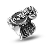 Титан Сталь палец кольцо, титан, полированный, ювелирные изделия моды & Мужская, серебряный, продается PC