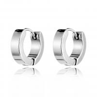 Stainless Steel Huggie Hoop Earring, fashion jewelry & for woman 13mm 