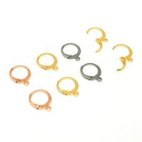 Stainless Steel Hoop Earring Component, fashion jewelry & for woman 