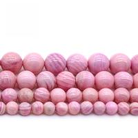 Dyed Shell Beads, Pink Shell, Round, polished, DIY Approx 15 Inch 