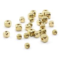 Brass Jewelry Beads, Square, polished, DIY 4*4*1.5mm 