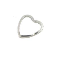 Stainless Steel Key Clasp, Heart, plated 18*32MM 
