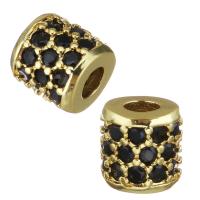 Cubic Zirconia Micro Pave Brass Beads, plated, fashion jewelry & DIY & with cubic zirconia, nickel, lead & cadmium free Approx 3mm 