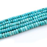 Synthetische Türkis Perlen, rund, poliert, nachhaltiges & Mini & DIY, grün, 4x8mm, verkauft von Strang