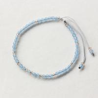 Bracelet aigue marine, aigue-marine, unisexe & réglable & facettes, bleu, 3mm Environ 7.5 pouce Vendu par sac