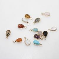 Gemstone Jewelry Pendant, Teardrop & faceted Approx 2mm 