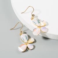 Zinc Alloy Drop Earring, with Acrylic, Butterfly, plated, fashion jewelry & for woman, nickel, lead & cadmium free 