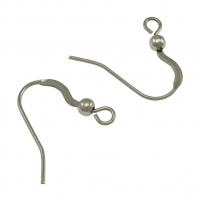 Stainless Steel Hook Earwire, with loop, original color Approx 2mm 