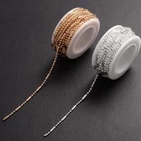 Brass Ball Chain, with plastic spool, plated, DIY 1.5mm 