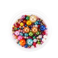 ABS プラスチック真珠ビーズ, ABS 樹脂パール, DIY & ミックス, 無色, 3-12mm, 約 360パソコン/バッグ, 売り手 バッグ