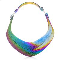 Collar , aleación de zinc, Joyería & para mujer, más colores para la opción, 205x165x130mm, Vendido por Sarta