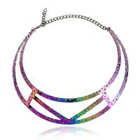 Collar Necklace, Zinc Alloy, Geometrical Pattern, fashion jewelry & Unisex 